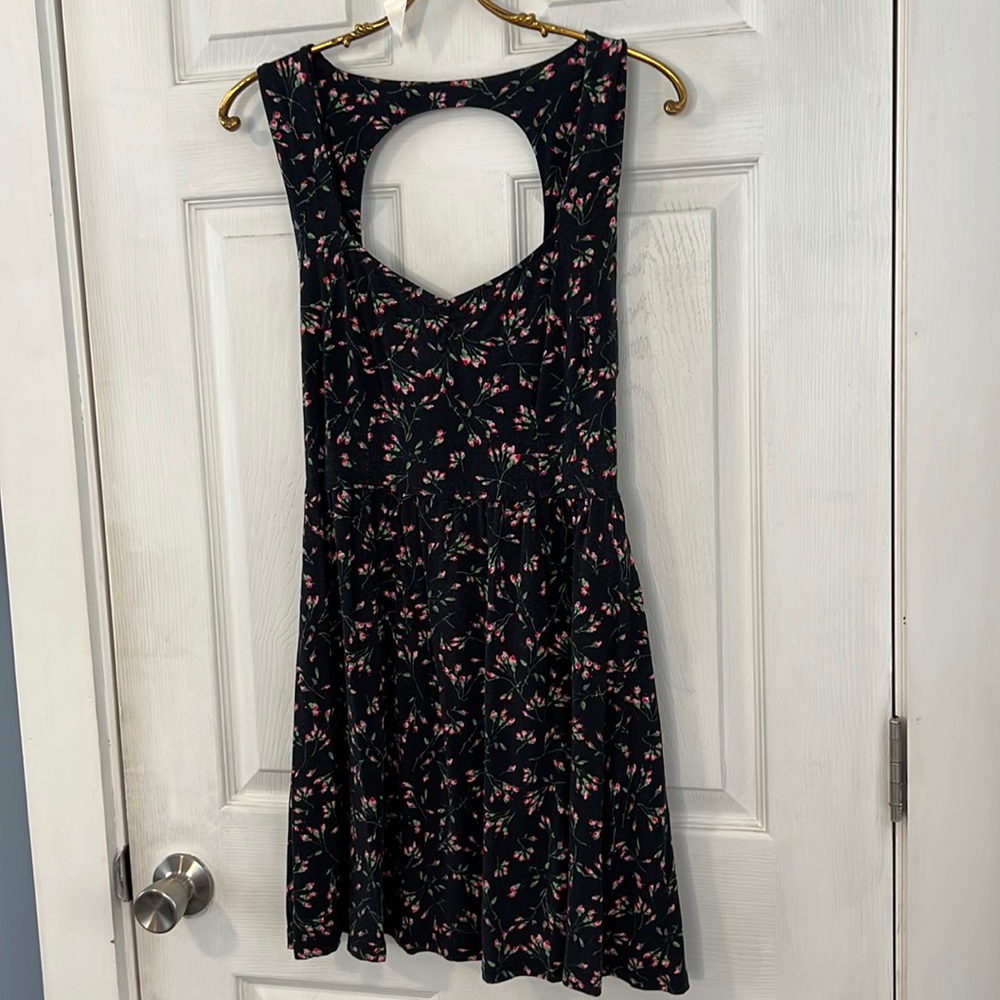 Urban Outfitters dress, size small. Bycorpus brand. Black with pink flowers.